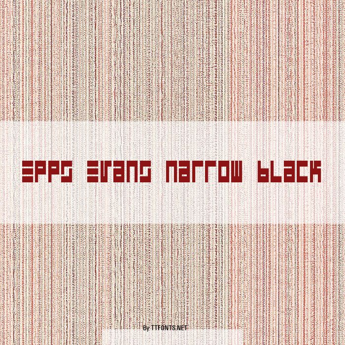 Epps Evans Narrow Black example